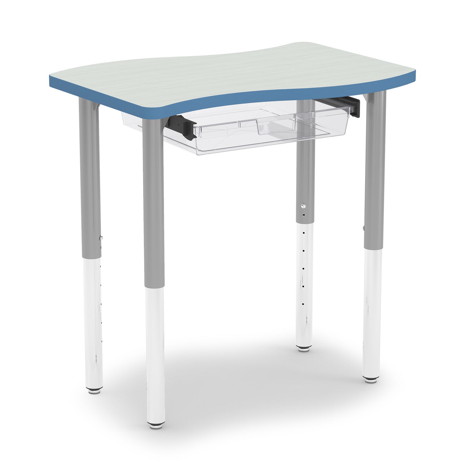 Ogee Breeze Student Desk with tote rail system