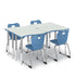Ogee Breeze Student Desk group of four