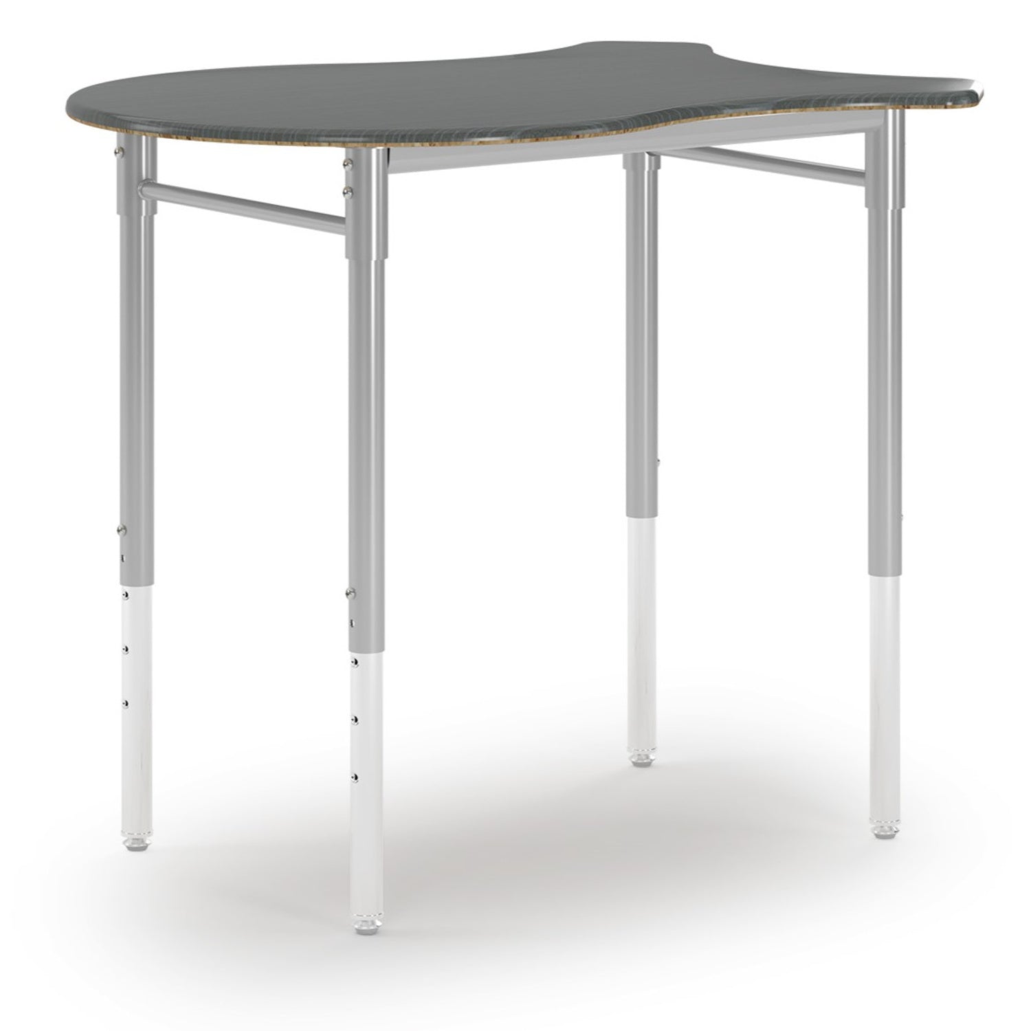 Scallop Desk with hard plastic top