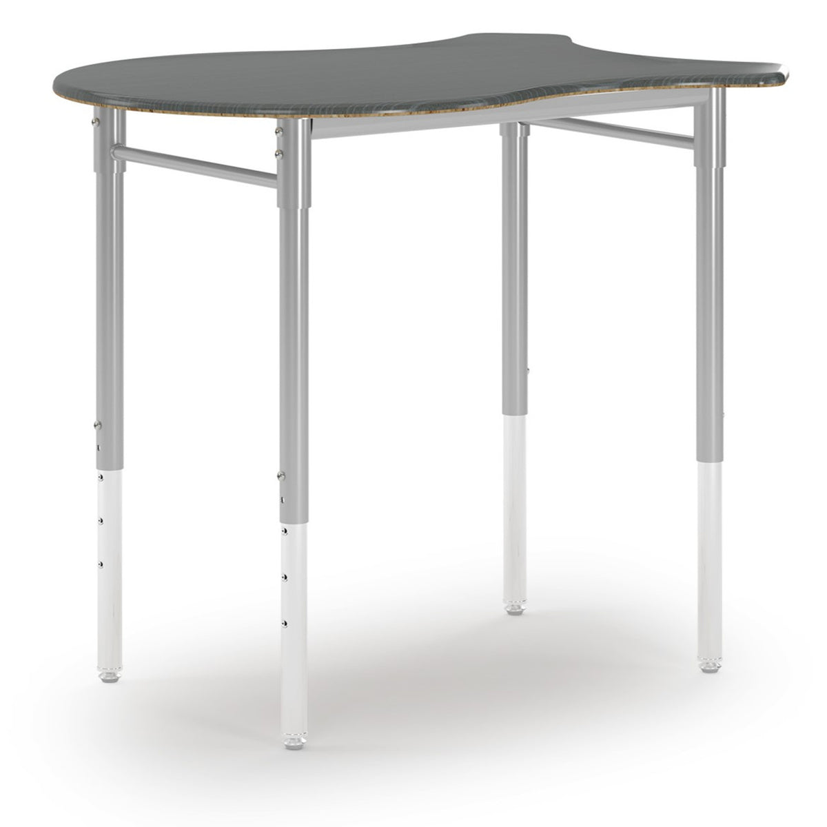 Scallop Desk with hard plastic top