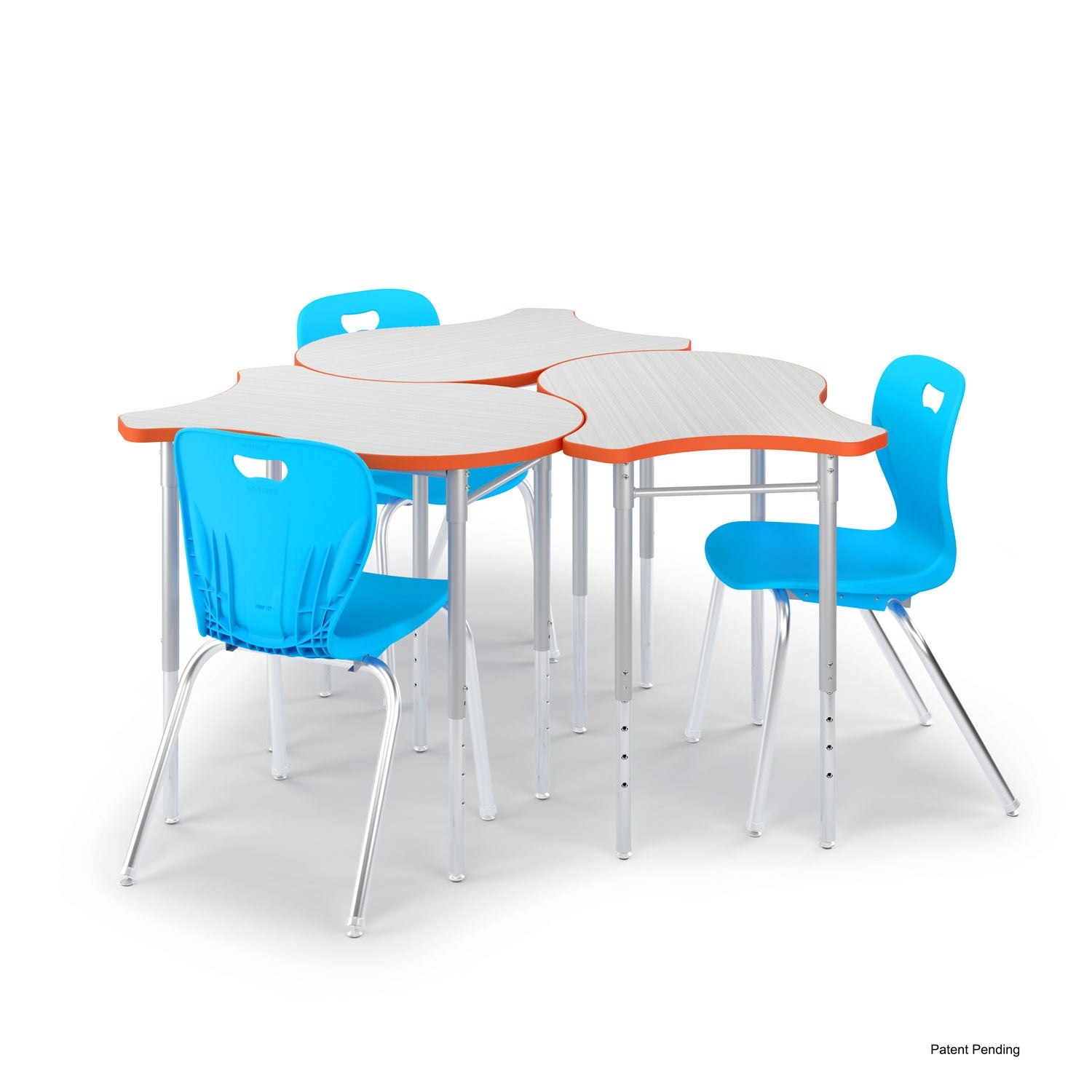 Scallop Desk, side view