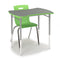 Lime green Squeeze Desk with Savvy chair