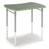 Lime green Squeeze Desk with wood-tone accents