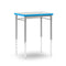 Gray and blue T-Rect Desk with vapor edge
