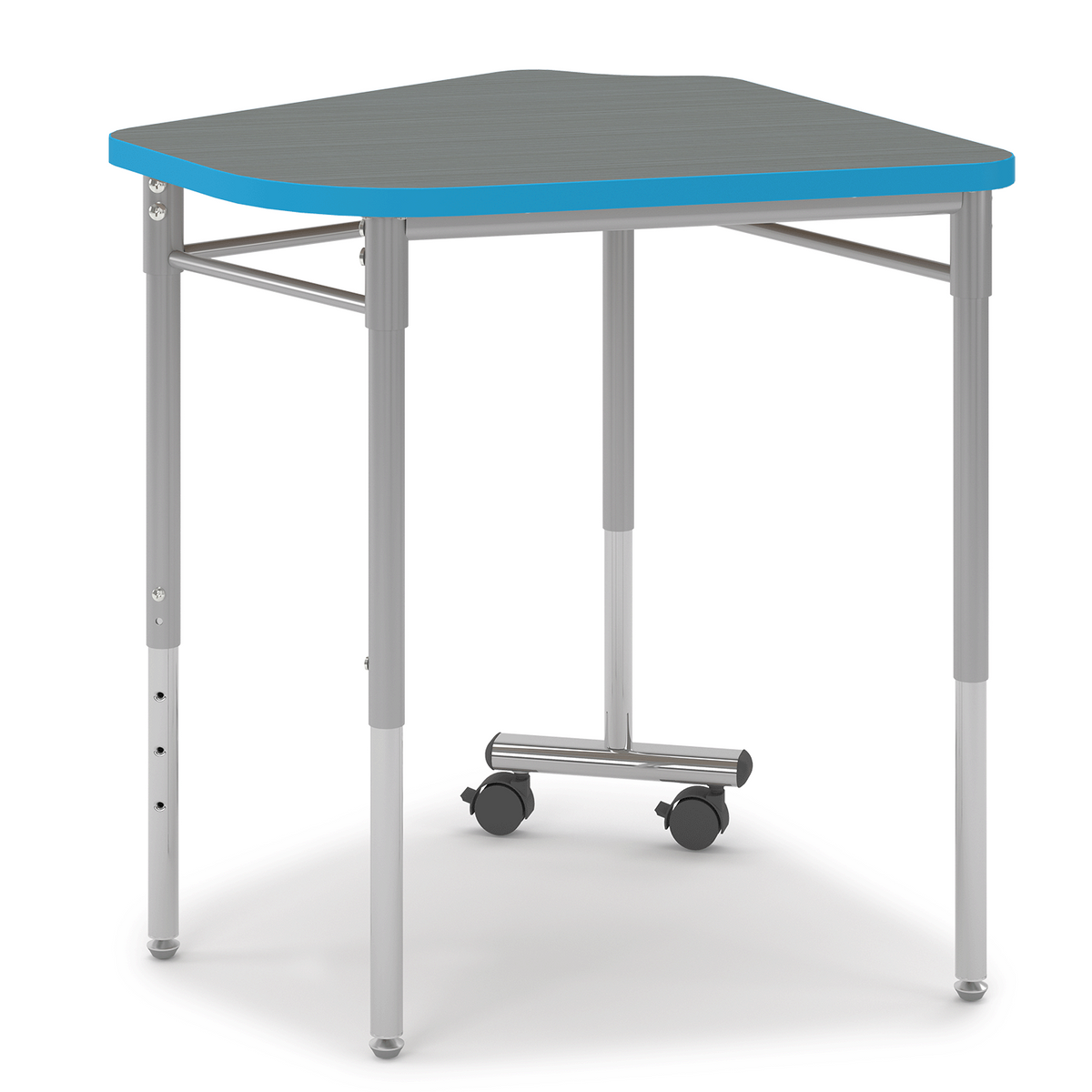 Blue y5 Idea Desk with casters