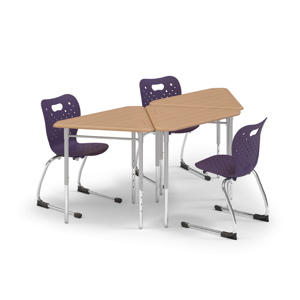 y5 Pente Desk group of three paired with Air chairs