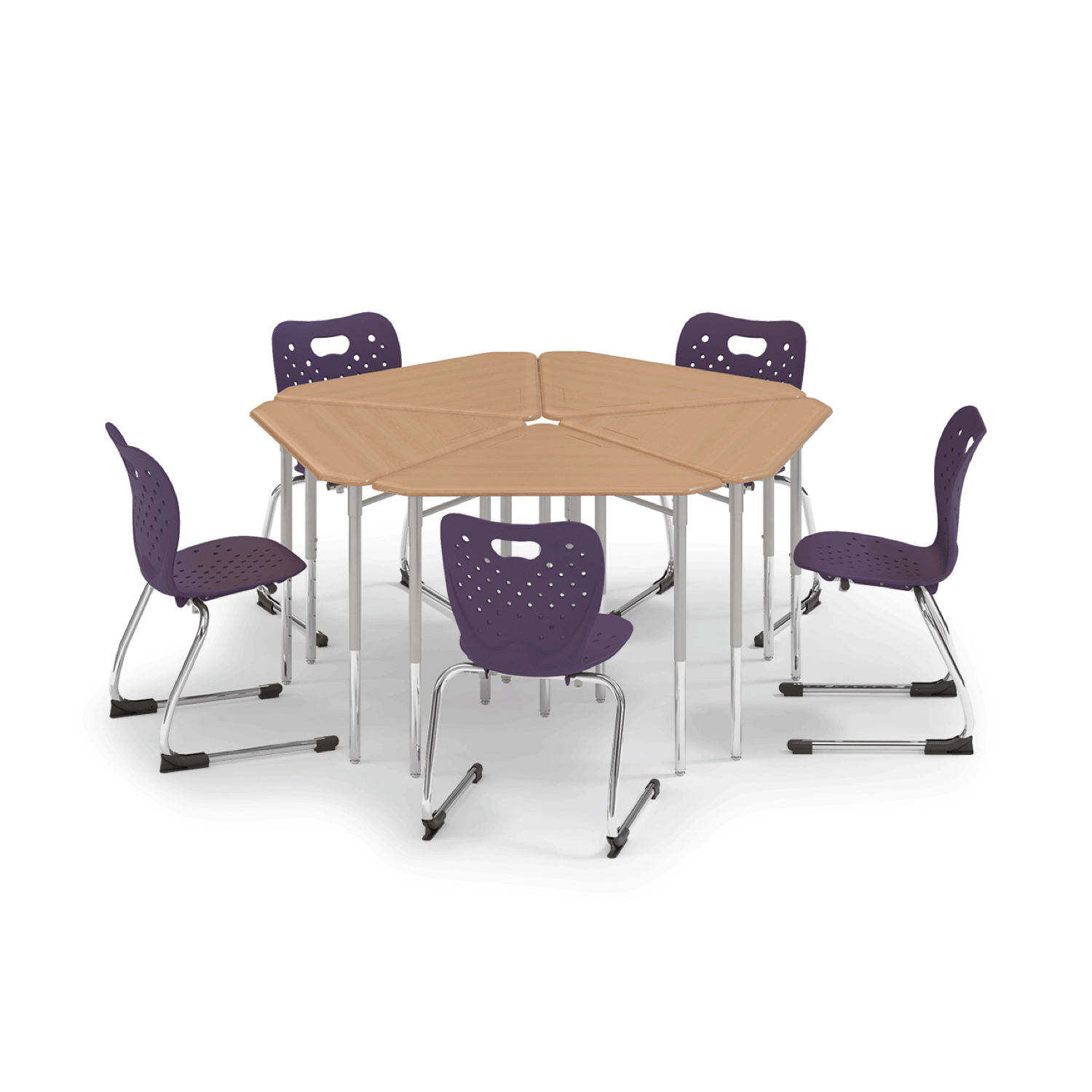 y5 Pente Desk group of five paired with Air chairs