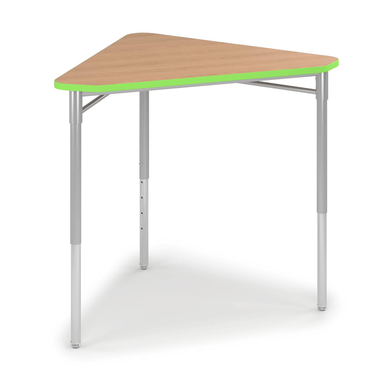 Wood-tone and lime green y5 Pente Desk