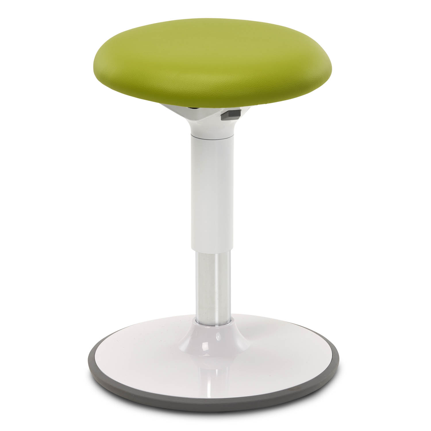 Green Balance wobble stool with tall adjustable stem