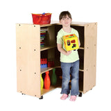 Block Storage Unit: Corner | Trojan Classroom Furniture Shelving & Cabinets Trojan Classroom Furniture 