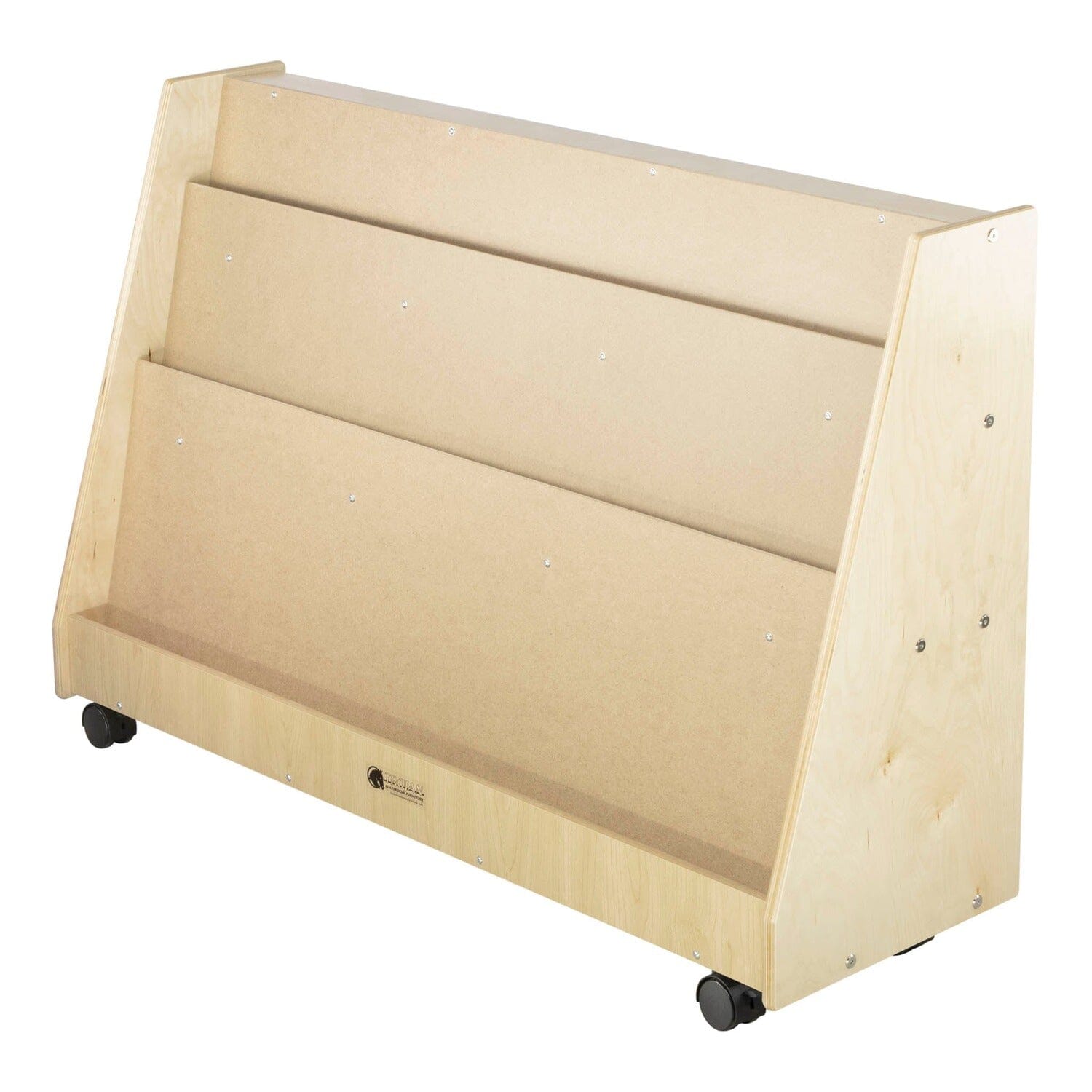 Book Display with 2 Rear Shelves | Trojan Classroom Furniture Book Racks & Book Carts Trojan Classroom Furniture 