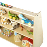 Book Display with 2 Rear Shelves | Trojan Classroom Furniture Book Racks & Book Carts Trojan Classroom Furniture 