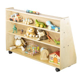 Book Display with 2 Rear Shelves | Trojan Classroom Furniture Book Racks & Book Carts Trojan Classroom Furniture 