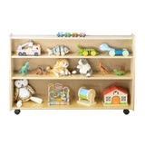Book Display with 2 Rear Shelves | Trojan Classroom Furniture Book Racks & Book Carts Trojan Classroom Furniture 