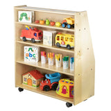 Book Mobile & Storage with 3 Shelves | Trojan Classroom Furniture Book Racks & Book Carts Trojan Classroom Furniture 