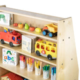 Book Mobile & Storage with 3 Shelves | Trojan Classroom Furniture Book Racks & Book Carts Trojan Classroom Furniture 