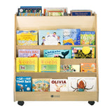 Book Mobile with 5 Shelves & Block Storage | Trojan Classroom Furniture Book Racks & Book Carts Trojan Classroom Furniture 
