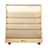 Book Mobile with 5 Shelves & Block Storage | Trojan Classroom Furniture Book Racks & Book Carts Trojan Classroom Furniture 