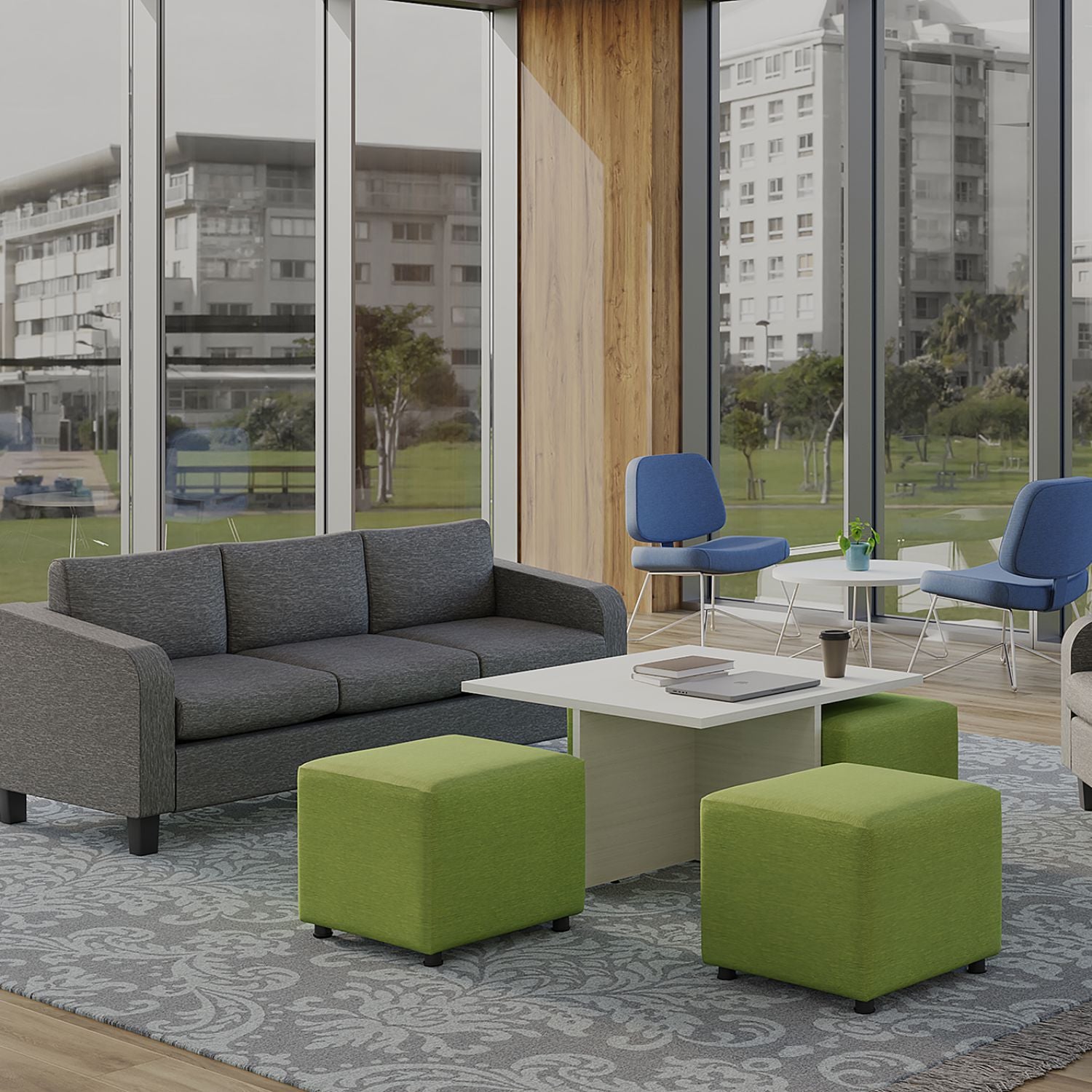 Craft Lounge Seating | Modular Ottomans Ottoman OfficesToGo 