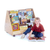 Double Sided Book Rack with 10 Shelves | Trojan Classroom Furniture Book Racks & Book Carts Trojan Classroom Furniture 
