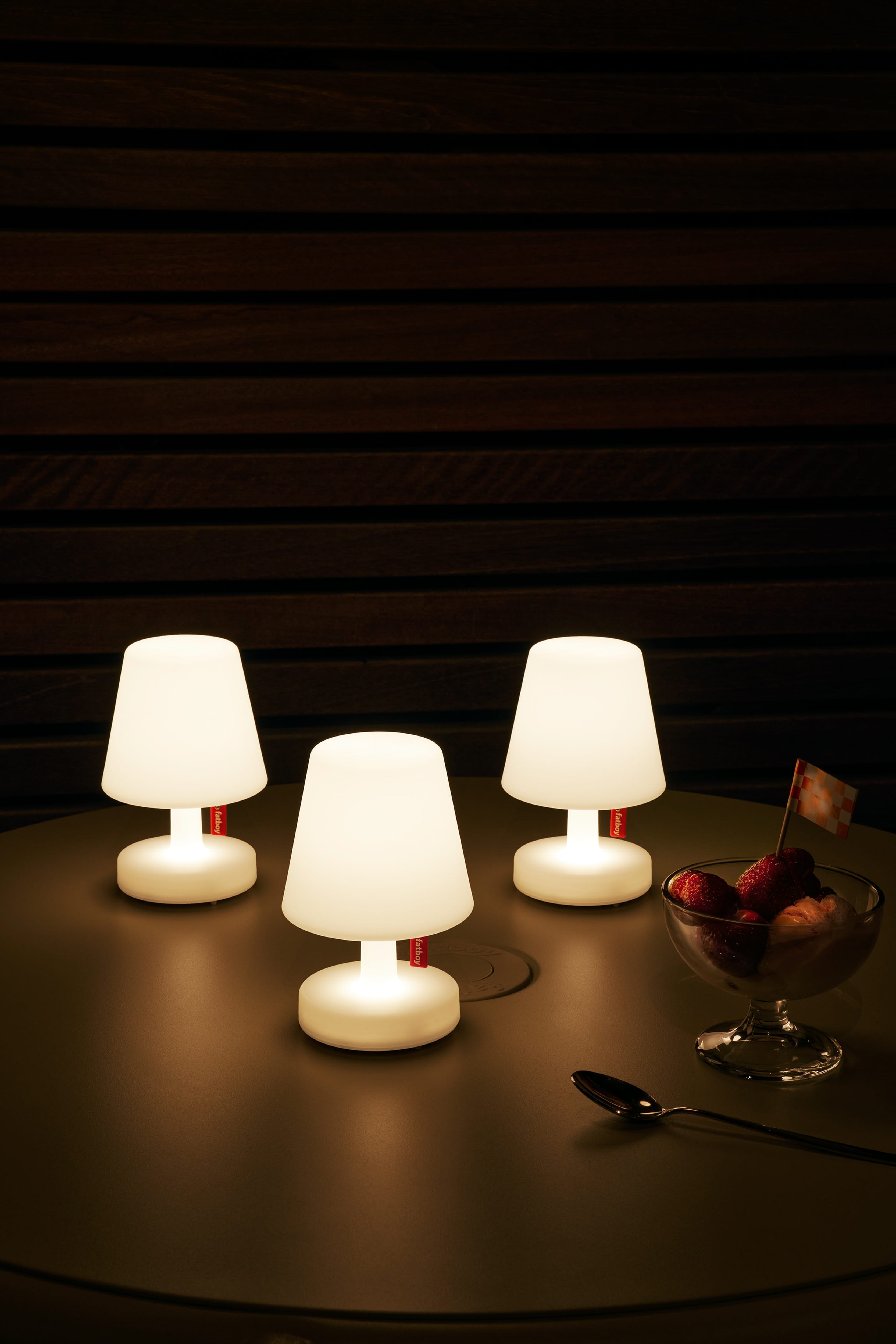 Edison Mini Trio: Portable USB Lamps for Versatile Ambiance Anywhere | Fatboy Ottoman Fatboy 