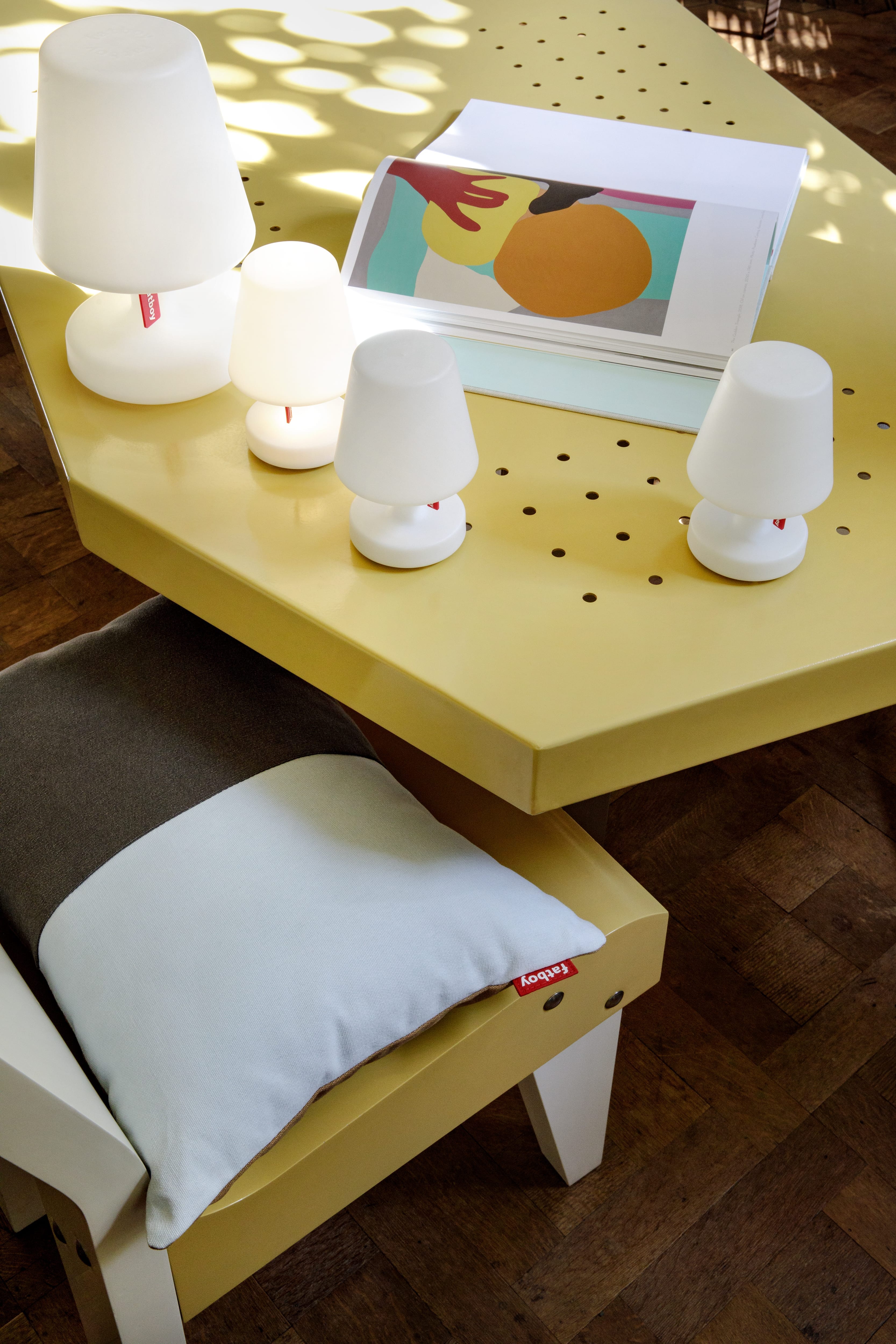 Edison Mini Trio: Portable USB Lamps for Versatile Ambiance Anywhere | Fatboy Ottoman Fatboy 