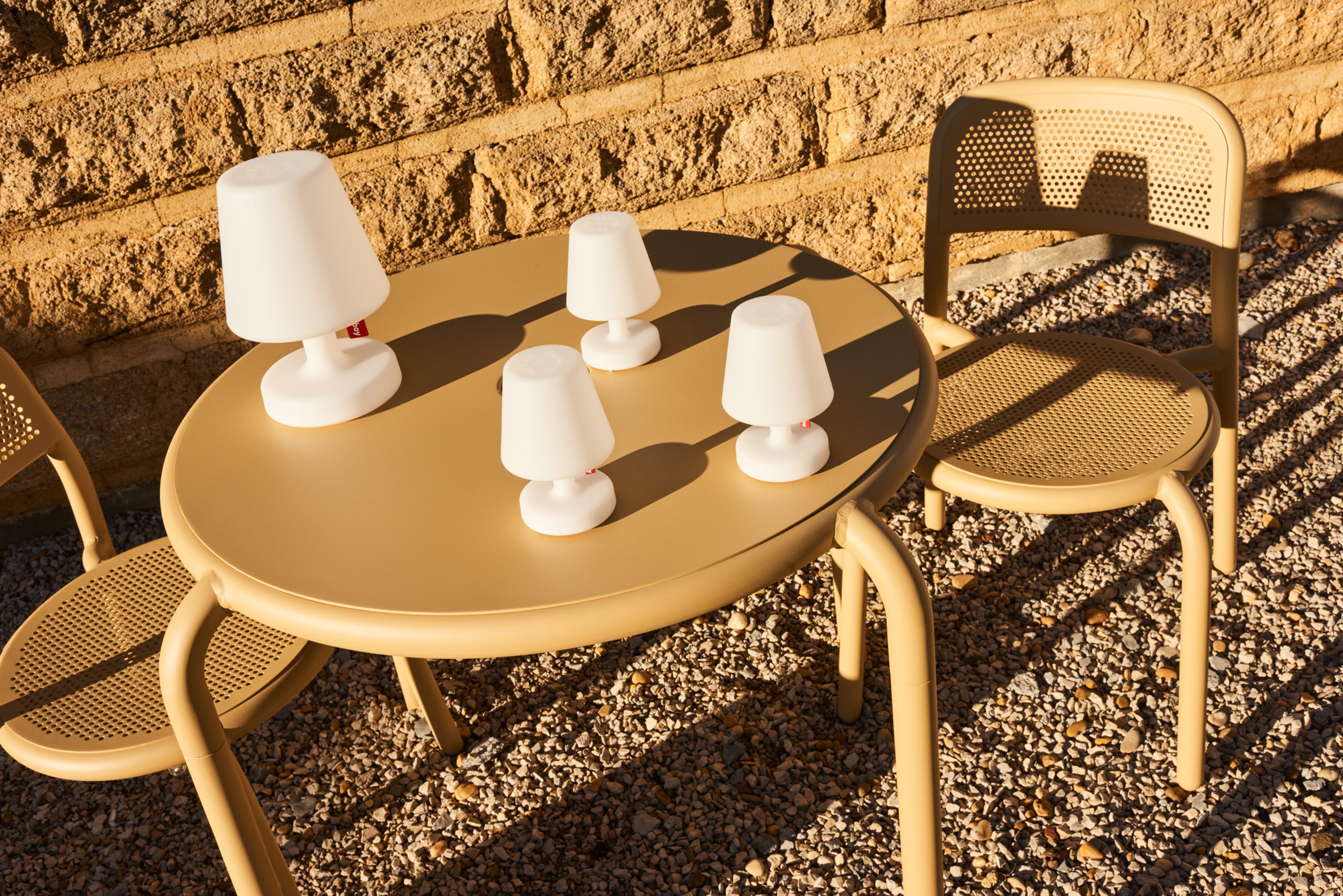 Edison Mini Trio: Portable USB Lamps for Versatile Ambiance Anywhere | Fatboy Ottoman Fatboy 