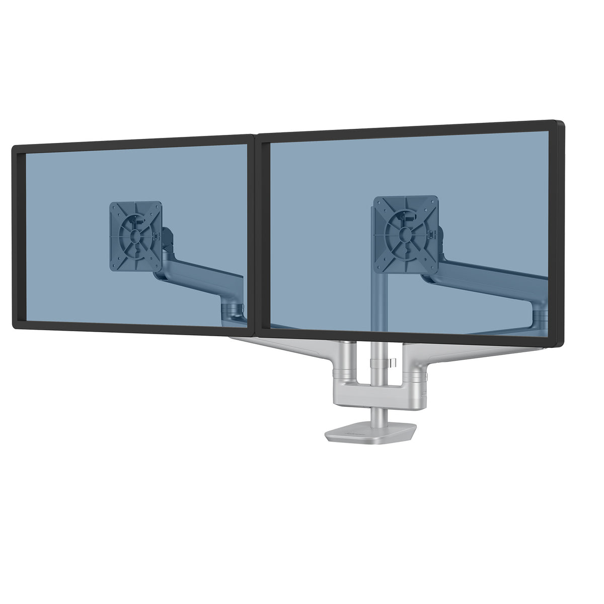 Rising™ Dual Monitor Arms — Rising EX2-FF Dual Monitor Arm - Platinum