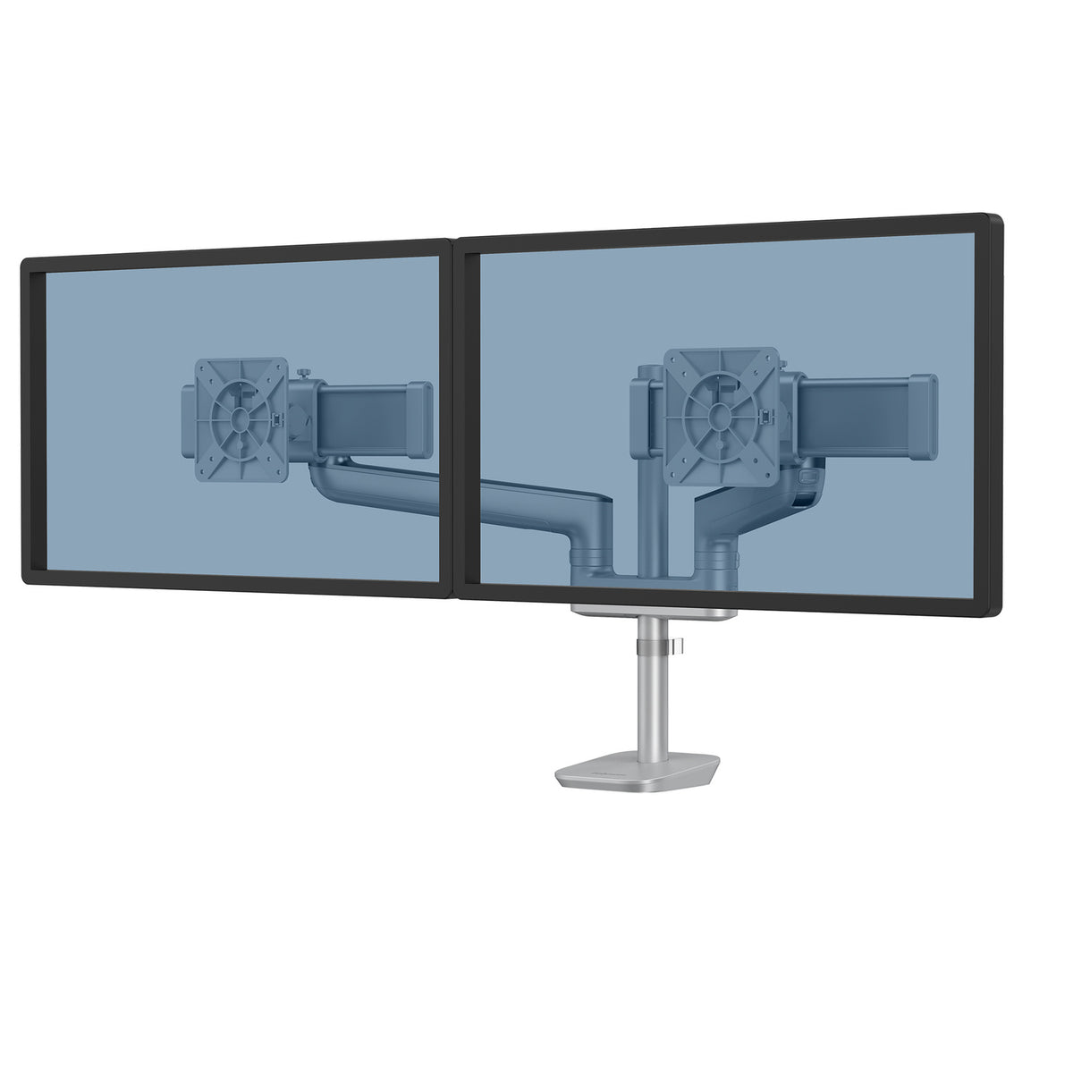Rising™ Dual Monitor Arms — Rising EX2-FS Double Monitor Arm - Platinum