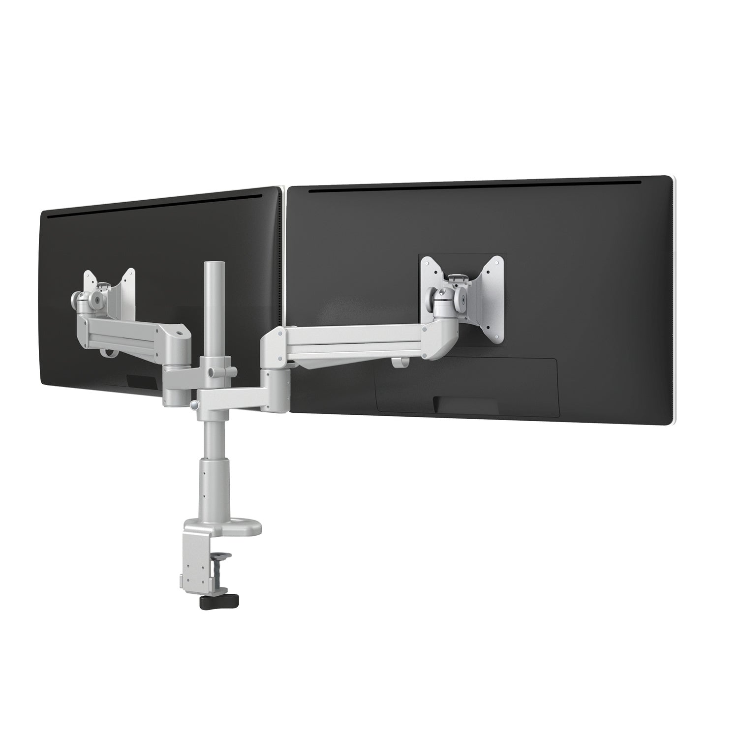 Evolve Dual Monitor Arms — Evolve2-M - Silver