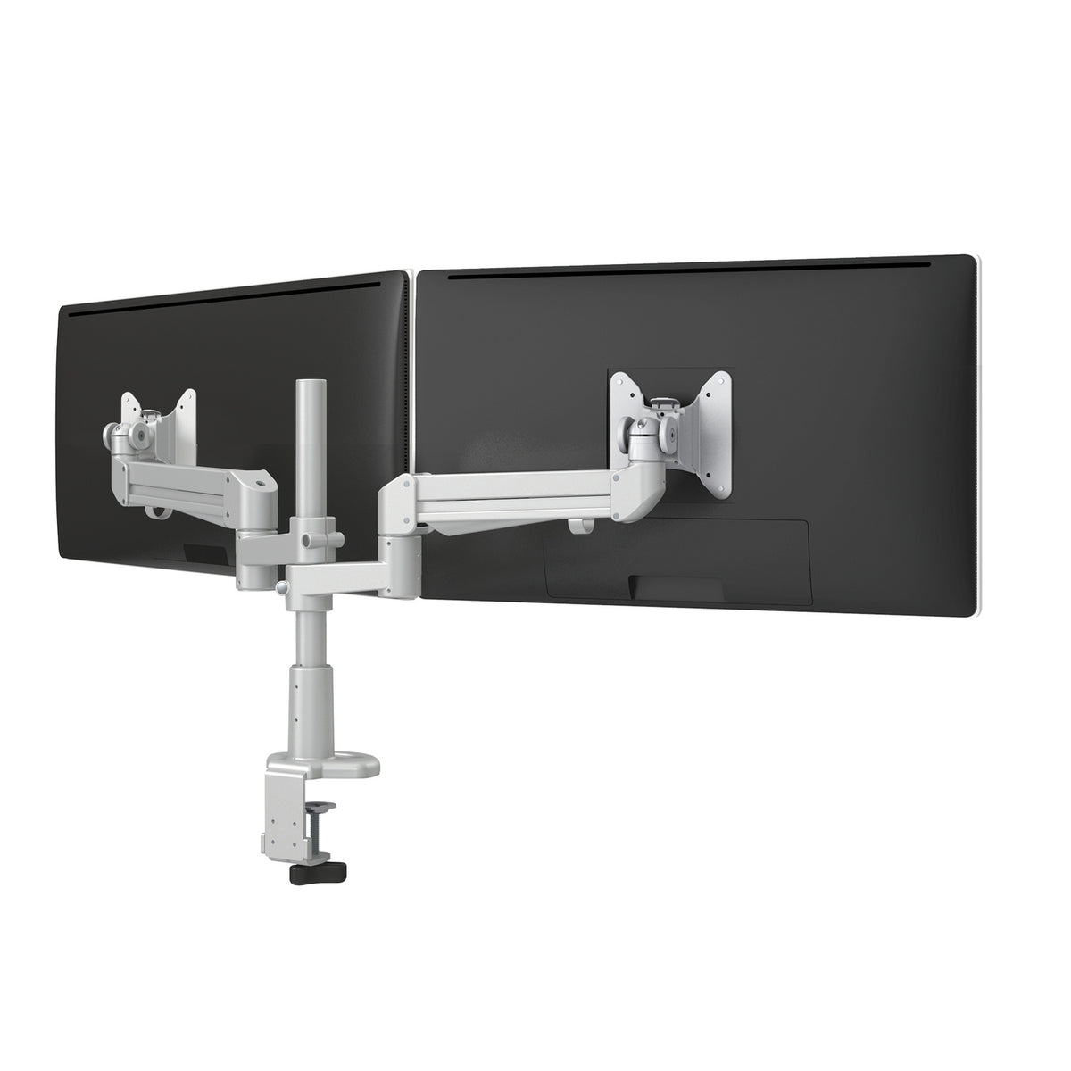Evolve Dual Monitor Arms — Evolve2-M - Silver