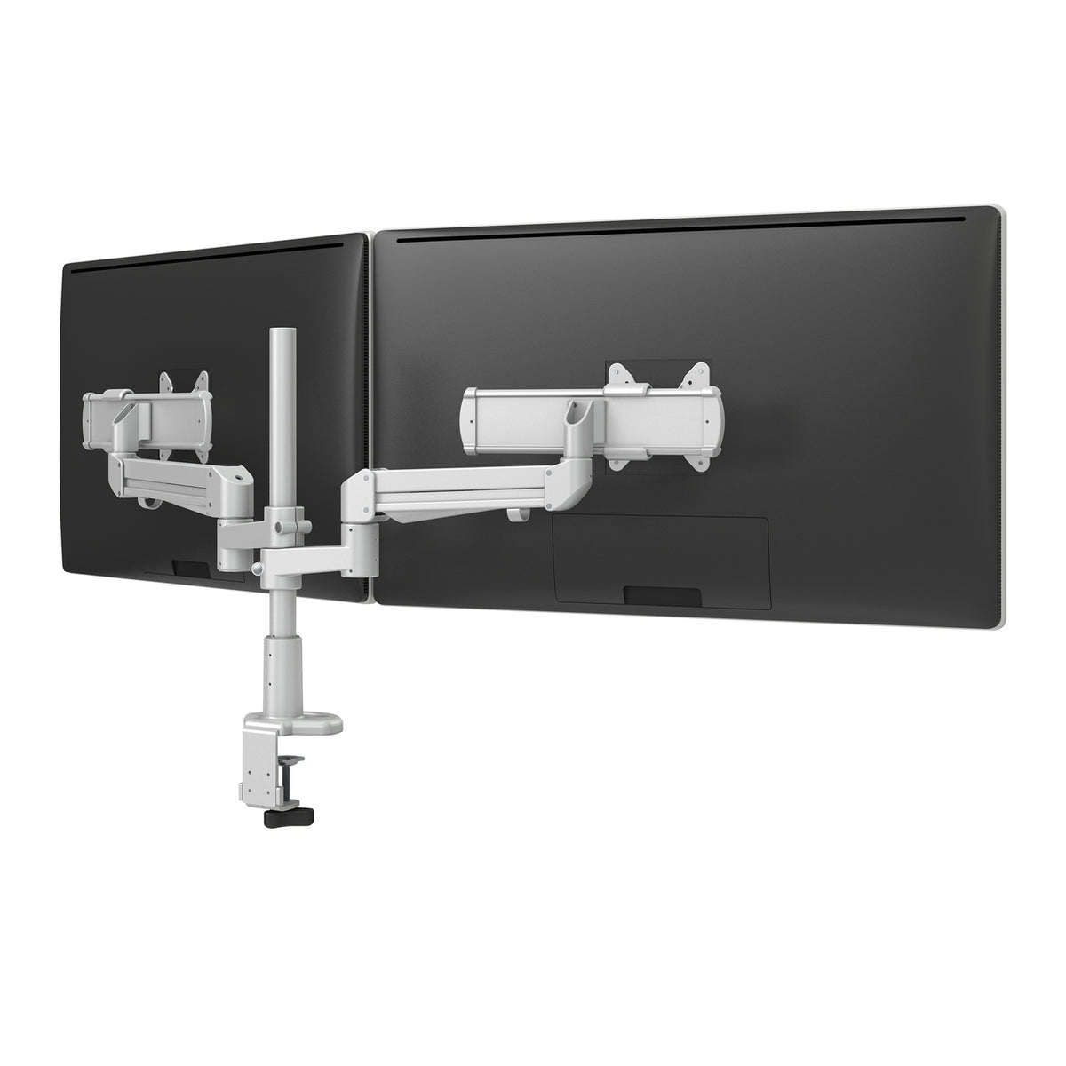 Evolve Dual Monitor Arms — Evolve2-MS - Silver