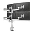 Evolve Multi-Monitor Arms — Evolve4-FF - Silver