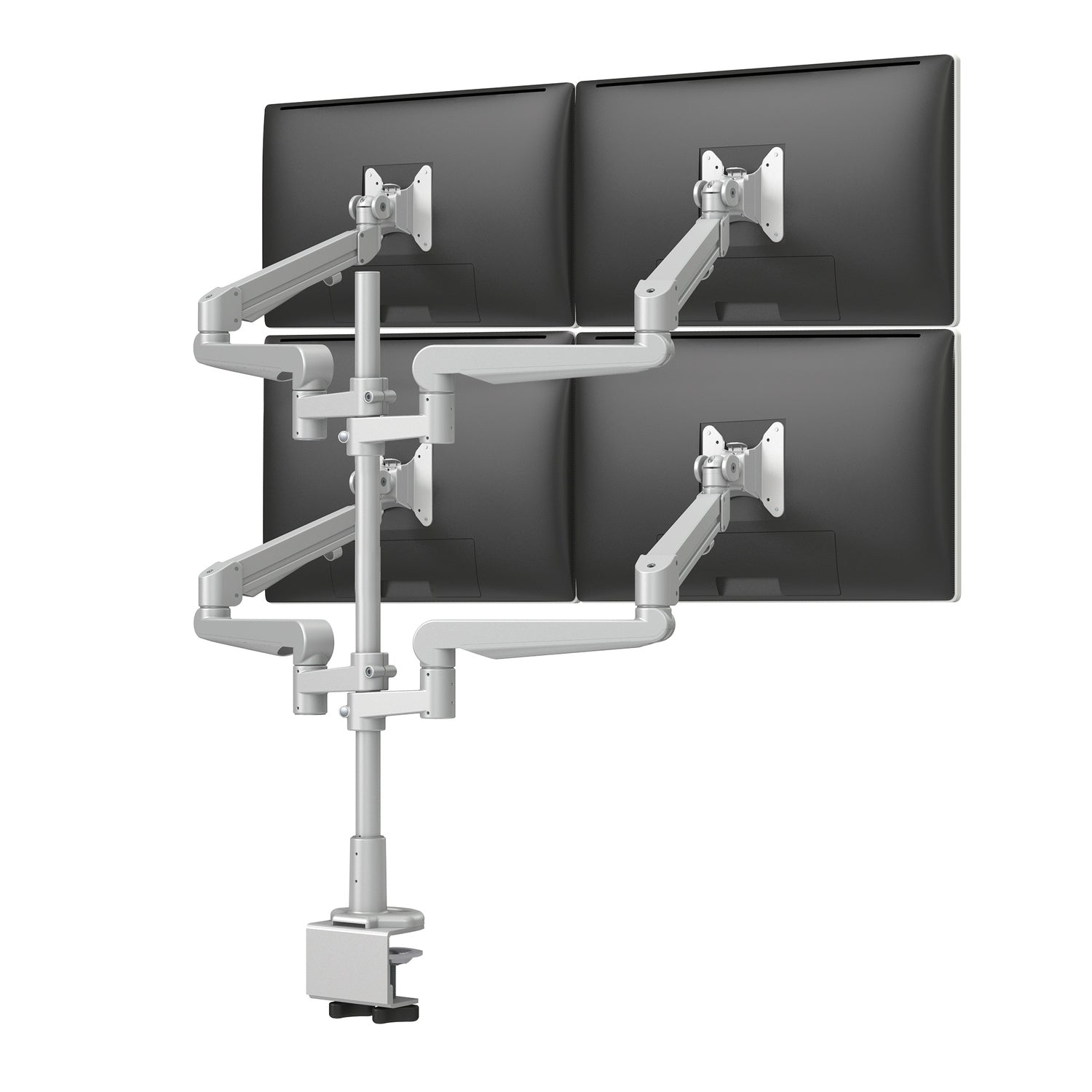 Evolve Multi-Monitor Arms — Evolve4-FM - Silver