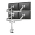 Evolve Multi-Monitor Arms — Evolve4-FM - Silver