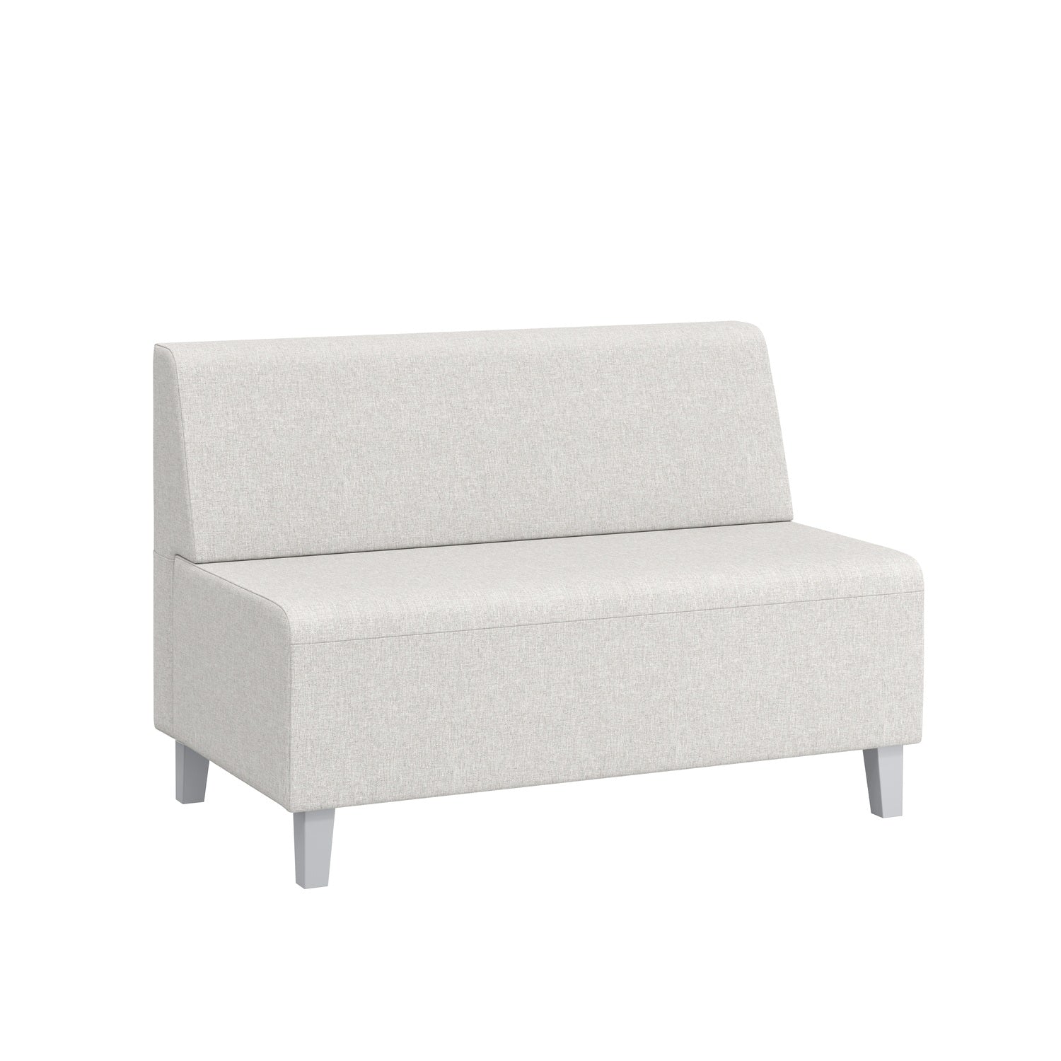 Ace Two Seat Armless Modular Sofa – standard size. Upholstery shown is illustrative; choose fabric and colour separately.