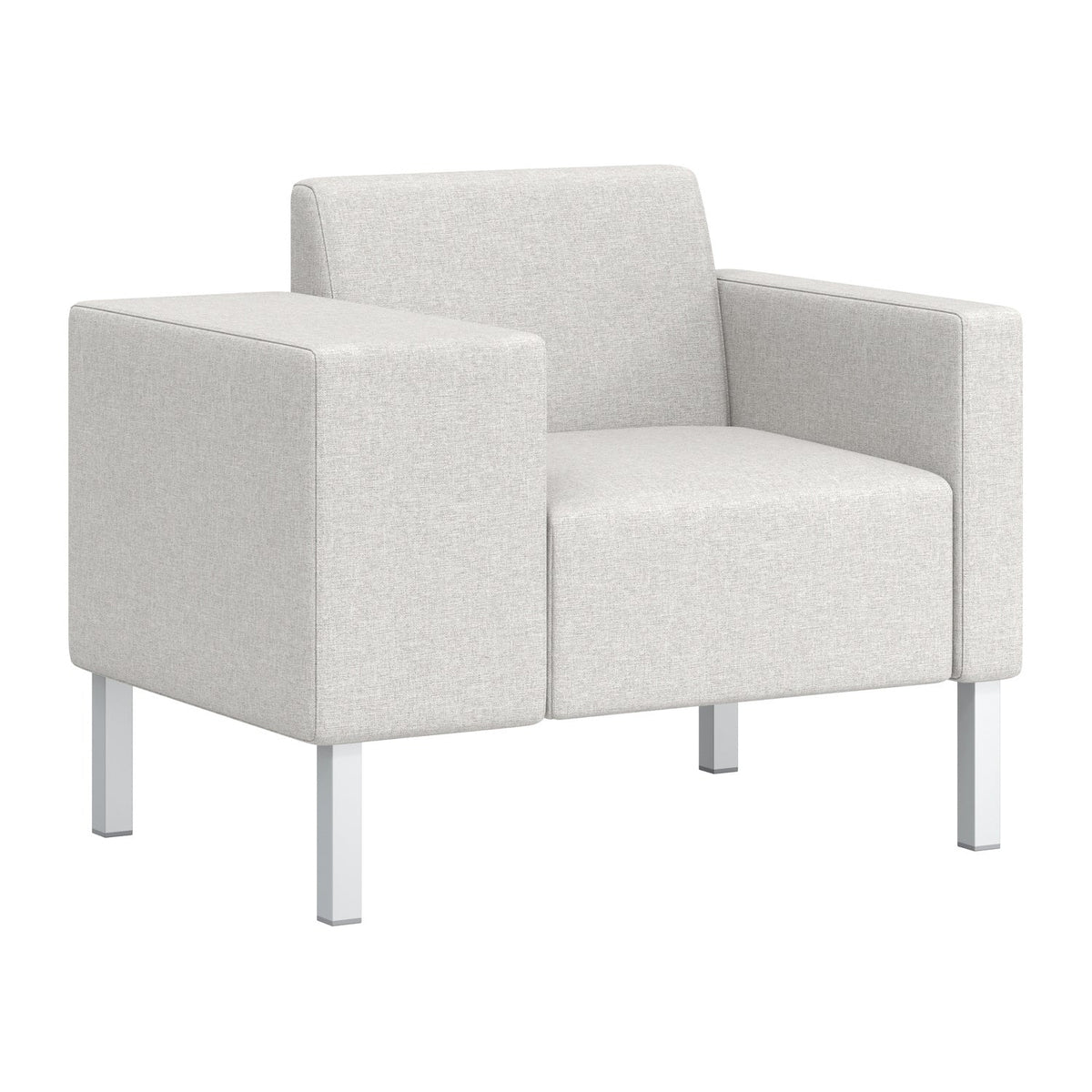 Flexxform Thk + Thn Square — One Seat with Thick Right Arm — 38