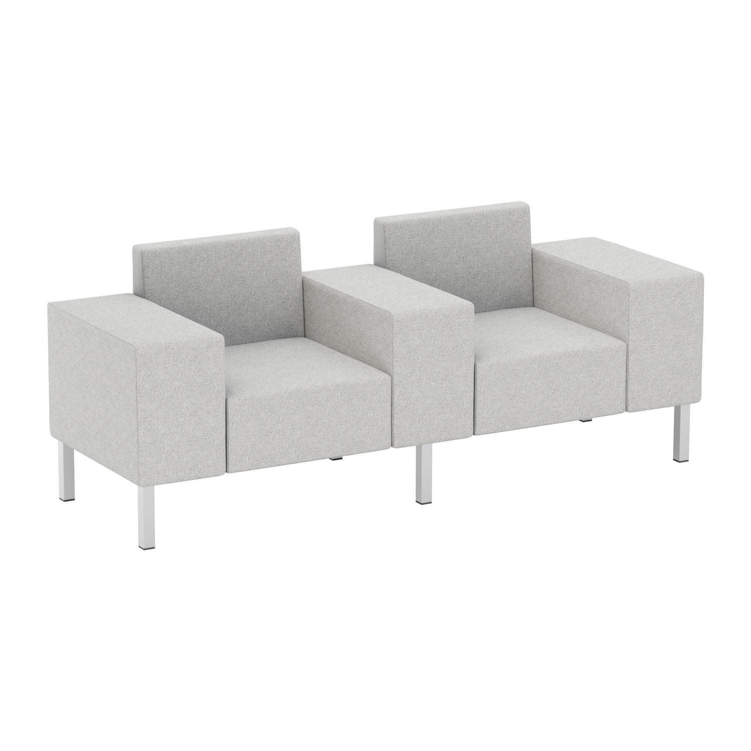 Flexxform Thk + Thn Square — Tandem Two Seat — 77" × 27" × 28" — TTST2