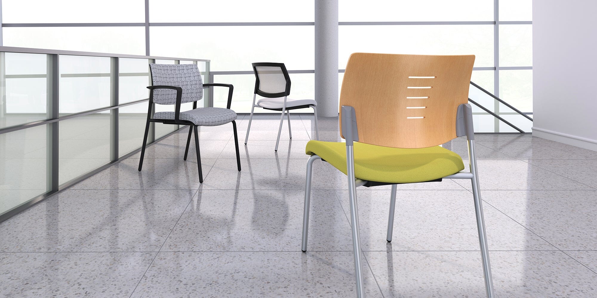 Focus Guest Stacking Chair Guest Chair, Cafe Chair SitOnIt 