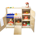 Four in One Play Kitchen | Trojan Classroom Furniture Interactive Play Furniture Trojan Classroom Furniture 