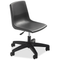 Black upholstered Honor Roll gas-lift task chair with 5-star base and casters