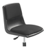 Black upholstered Honor Roll gas-lift task chair, side view showing height-adjustment lever