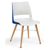 KI Doni Guest Chair | Tapered Leg | 2 Tone Shell Guest Chair, Cafe Chair KI 