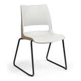 KI Doni Sled Base Chair | Arms or Armless | 2 Tone Shell Color Guest Chair, Cafe Chair, Stack Chair KI 