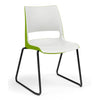 KI Doni Sled Base Chair | Arms or Armless | 2 Tone Shell Color Guest Chair, Cafe Chair, Stack Chair KI 