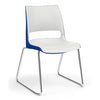 KI Doni Sled Base Chair | Arms or Armless | 2 Tone Shell Color Guest Chair, Cafe Chair, Stack Chair KI 