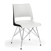 KI Doni Wire Tower Leg Base | 2 Tone Seat Shell | Armless Guest Chair, Cafe Chair, Stack Chair KI 