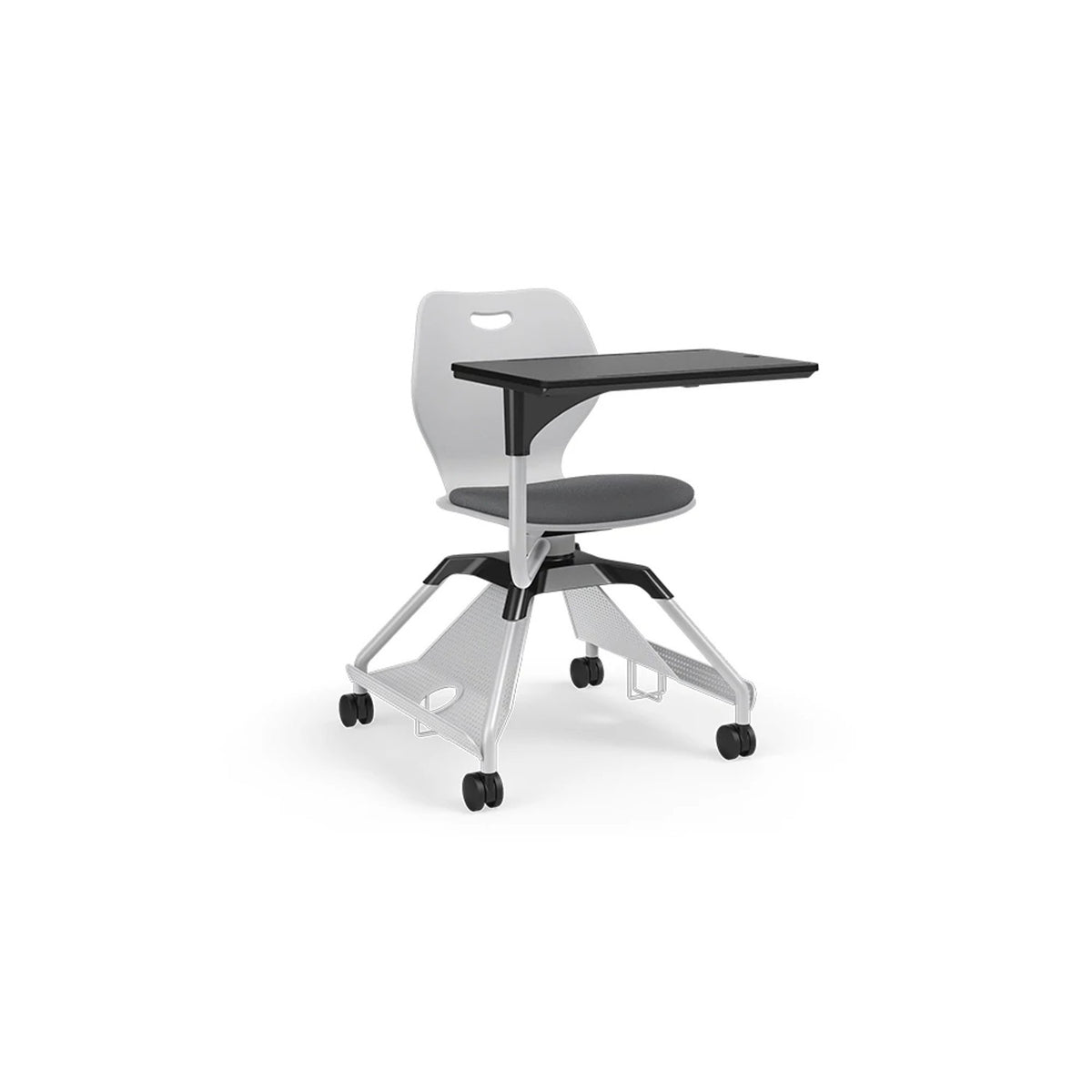 KI Learn2 intellect wave upholstered chair with worksurface