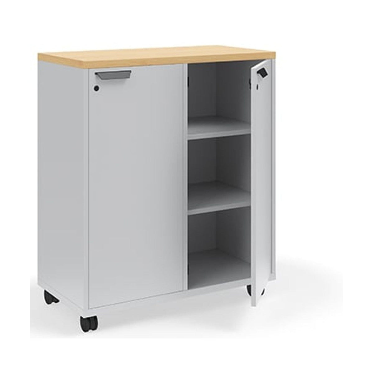 KI Ruckus Storage: Single-face 2×3 cubbies with doors