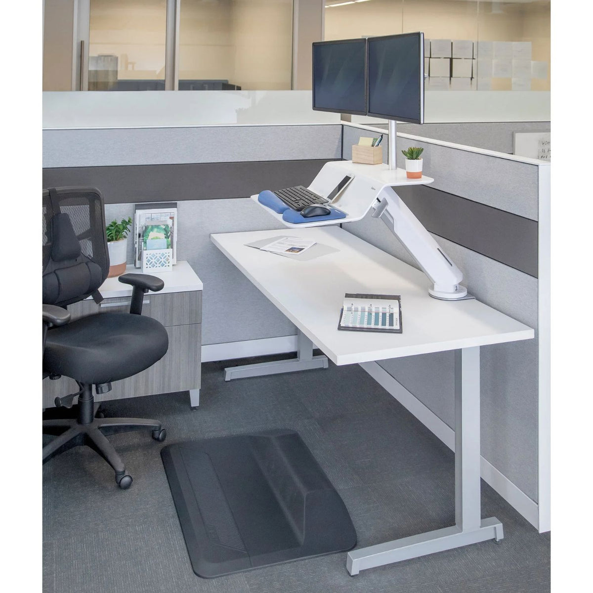 LotusRT2 | Sit-To-Stand - Dual Monitor Sit to Stand Fellowes 
